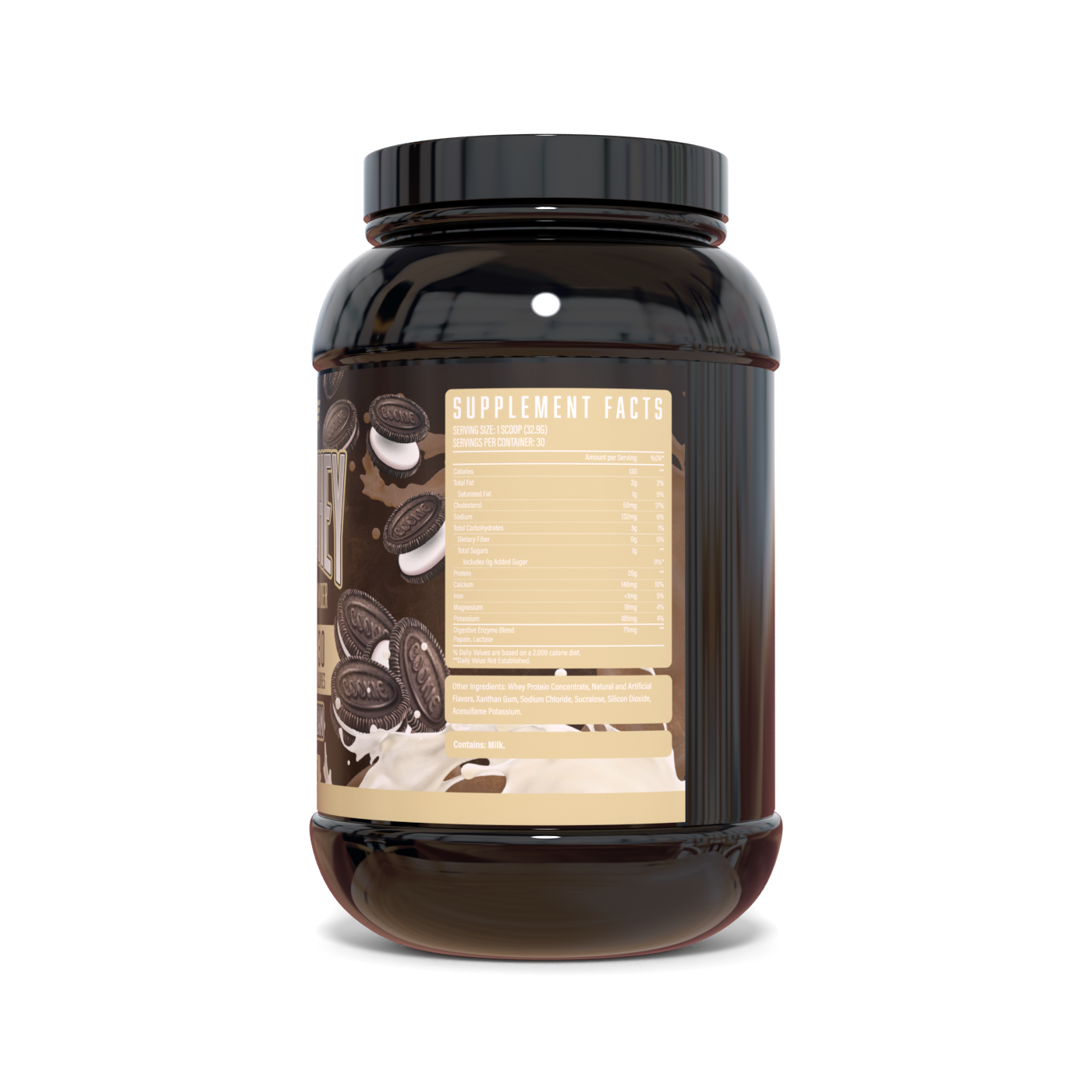 Cookie & Cream Supplement Facts